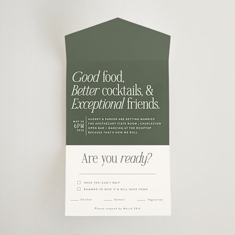 All-in-One Wedding Invitations
