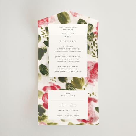 All-in-One Wedding Invitations