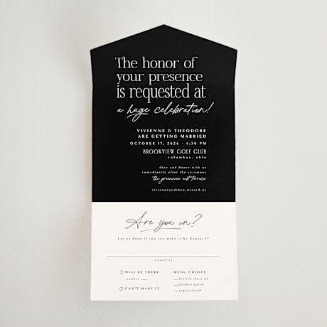 All-in-One Wedding Invitations