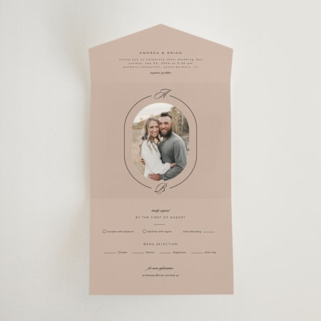 All-in-One Wedding Invitations