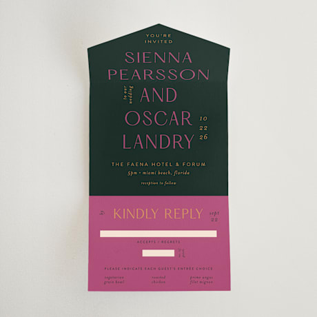 All-in-One Wedding Invitations