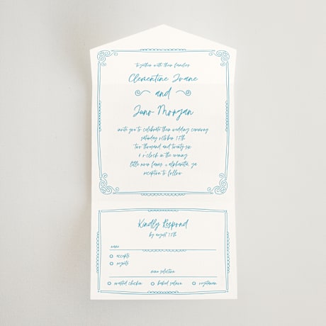 All-in-One Wedding Invitations
