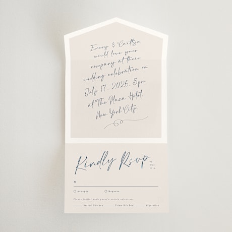 All-in-One Wedding Invitations