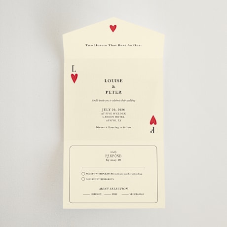 All-in-One Wedding Invitations