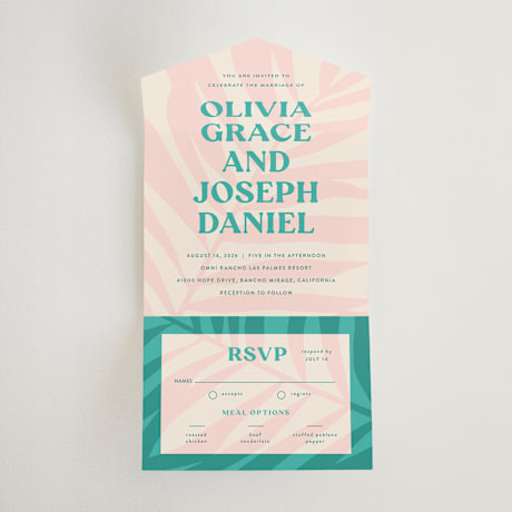 All-in-One Wedding Invitations