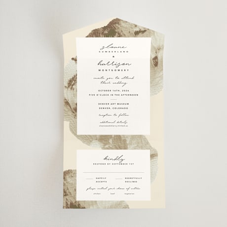 All-in-One Wedding Invitations