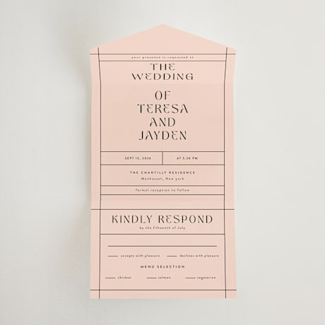 All-in-One Wedding Invitations