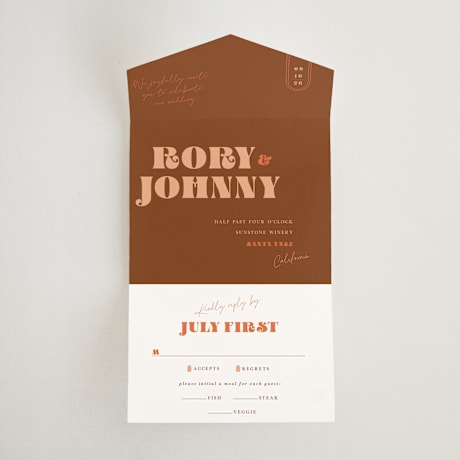 All-in-One Wedding Invitations