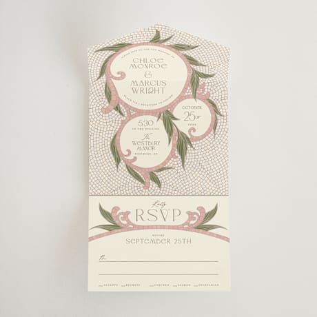 All-in-One Wedding Invitations