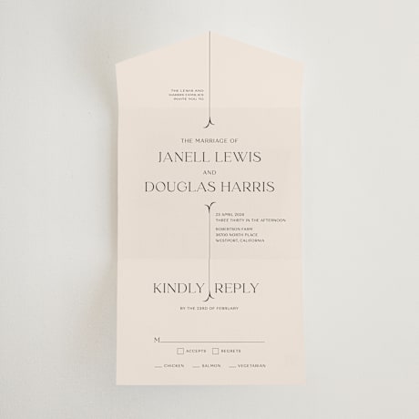 All-in-One Wedding Invitations