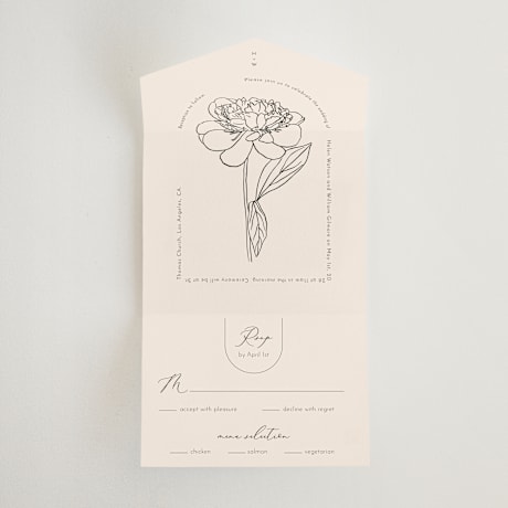 All-in-One Wedding Invitations