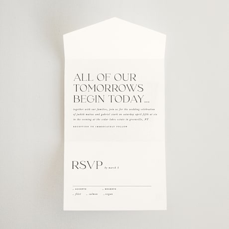 All-in-One Wedding Invitations