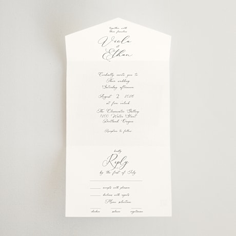 All-in-One Wedding Invitations