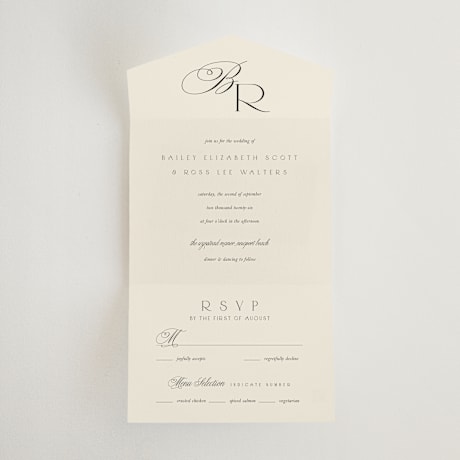 All-in-One Wedding Invitations