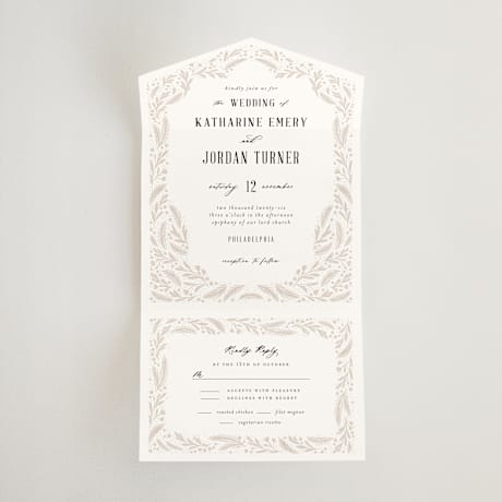 All-in-One Wedding Invitations