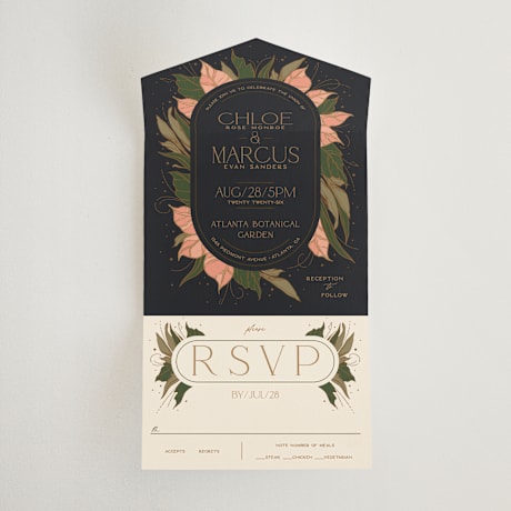All-in-One Wedding Invitations