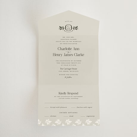 All-in-One Wedding Invitations