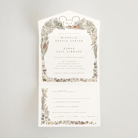 All-in-One Wedding Invitations