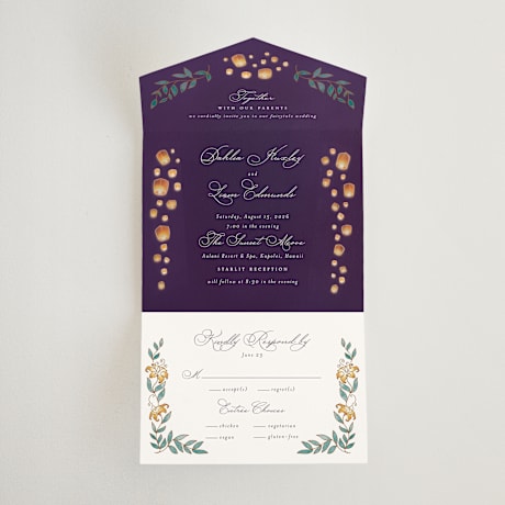 All-in-One Wedding Invitations