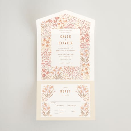 All-in-One Wedding Invitations