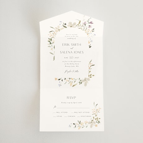 All-in-One Wedding Invitations