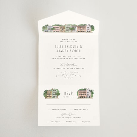 All-in-One Wedding Invitations