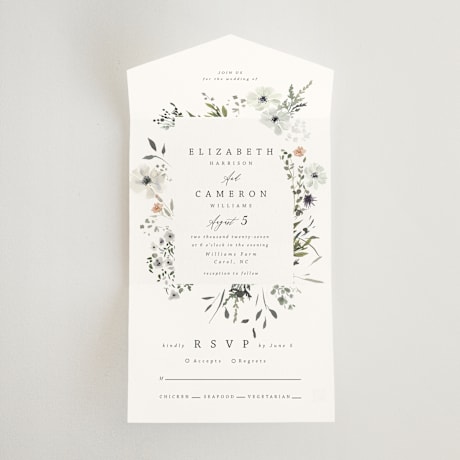 All-in-One Wedding Invitations