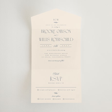 All-in-One Wedding Invitations
