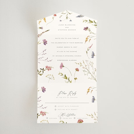 All-in-One Wedding Invitations