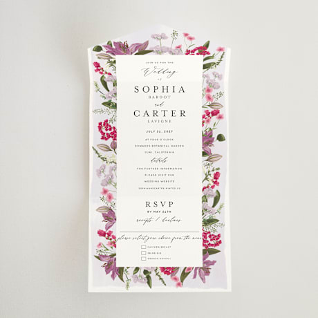 All-in-One Wedding Invitations