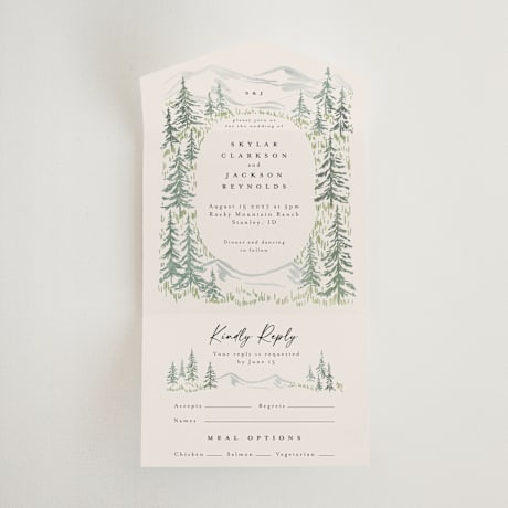 All-in-One Wedding Invitations