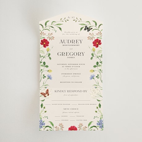 All-in-One Wedding Invitations