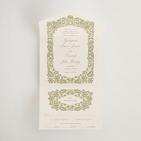 All-in-One Wedding Invitations