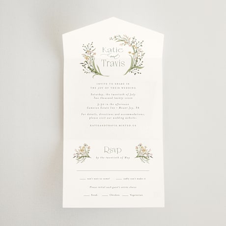 All-in-One Wedding Invitations