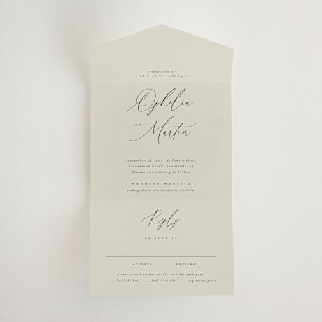 All-in-One Wedding Invitations