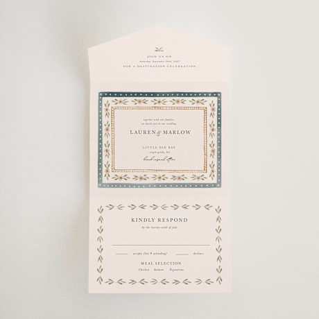 All-in-One Wedding Invitations