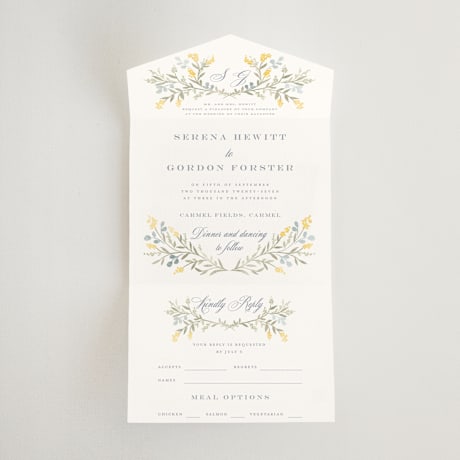 All-in-One Wedding Invitations