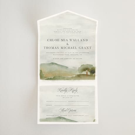 All-in-One Wedding Invitations