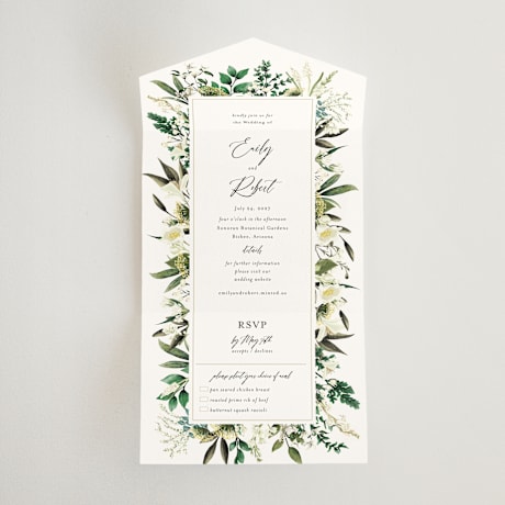 All-in-One Wedding Invitations