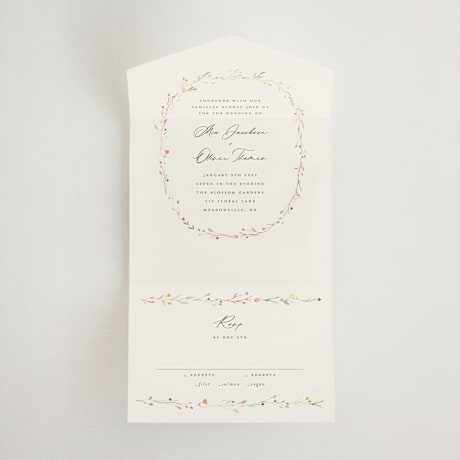 All-in-One Wedding Invitations