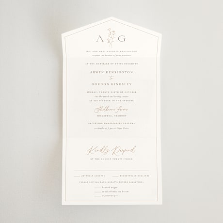 All-in-One Wedding Invitations
