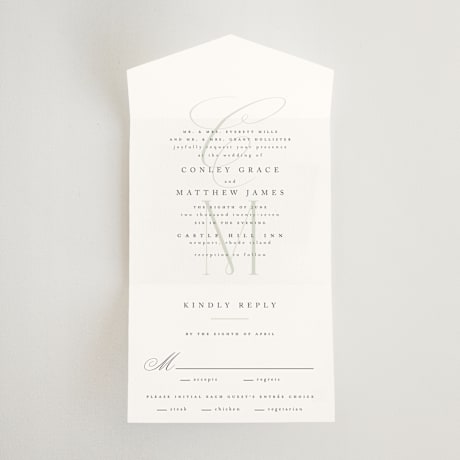 All-in-One Wedding Invitations