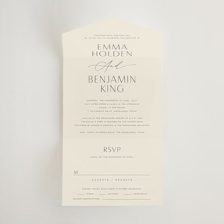 All-in-One Wedding Invitations