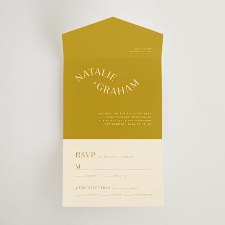 All-in-One Wedding Invitations