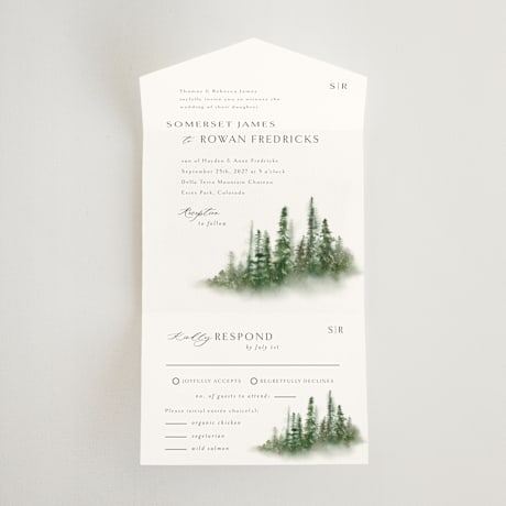 All-in-One Wedding Invitations