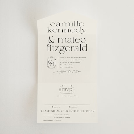 All-in-One Wedding Invitations