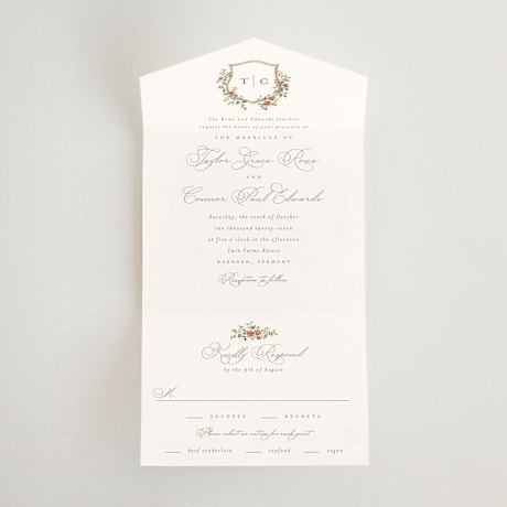 All-in-One Wedding Invitations