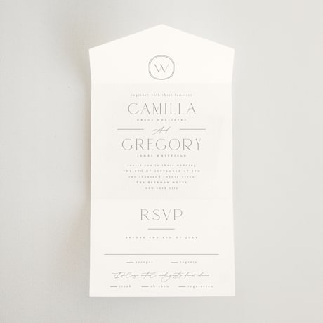 All-in-One Wedding Invitations