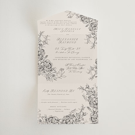 All-in-One Wedding Invitations