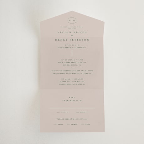 All-in-One Wedding Invitations